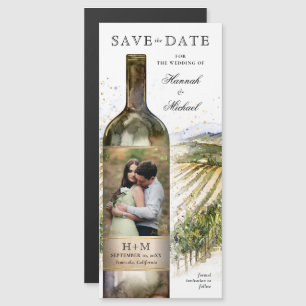 写真エレガントVineyard Wedding Save the Date マグネット招待状
