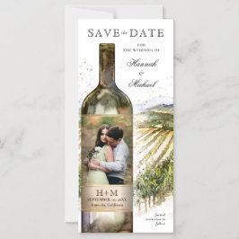 写真エレガントVineyard Wedding Save the Date マグネット招待状