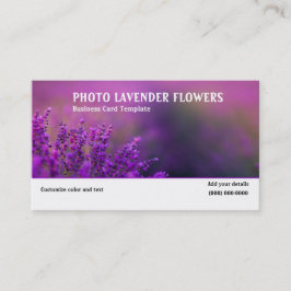 写真オブラベンダーフラワーズ名刺 名刺