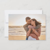 写真オンラインRSVP QRコードさくらんぼ結婚Blossom 出欠カード (裏面)