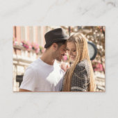 写真オンラインRSVP QRコードテラコッタワイルドフラワー エンクロージャーカード (裏面)