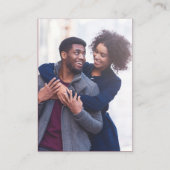 写真オンラインRSVP QRコードブルゴーニュグレイ植物学 エンクロージャーカード (裏面)