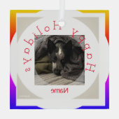 写真オーナメントガラスHAMbyWG ガラスオーナメント (裏面)