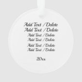 写真オーナメント オーナメント (裏面)