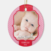 写真オーナメント::ラペルデザイン1 セラミックオーナメント (左)