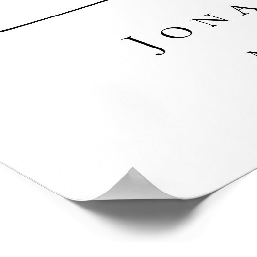 写真オーバーレイ 生前の記念 名前 追悼式 ポスター (角)