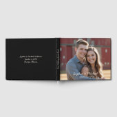 写真カジュアルの結婚ゲストブックテンプレートカスタム ゲストブック (全面)