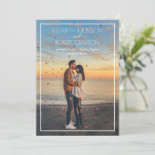 写真カジュアル結婚式の日付の保存 セーブザデート (スタンド正面)