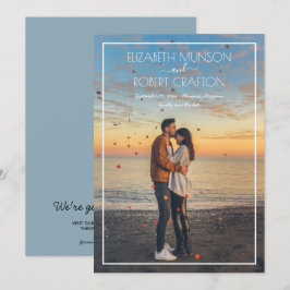 写真カジュアル結婚式の日付の保存 セーブザデート