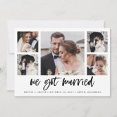 写真カジュアル結数々の婚のお知らせ 招待状 (正面)