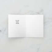 写真カスタマイズと名前でパーソナライズ ノートカード (内部)