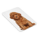 写真カスタマイズと名前でパーソナライズ マグネット (右側)