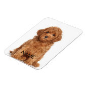 写真カスタマイズと名前でパーソナライズ マグネット (左側)