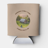 写真カスタマイズと文字クーラーボックスキャビン 缶クーラー (正面)