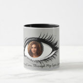 写真カスタマイズと文字印刷マグカップ マグカップ (中央)