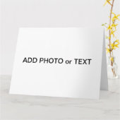 写真カスタマイズまたはアートワークに名前を追加 カード (黄色い花)