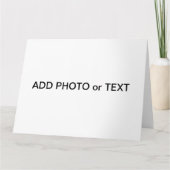 写真カスタマイズまたはアートワークに名前を追加 カード (正面)