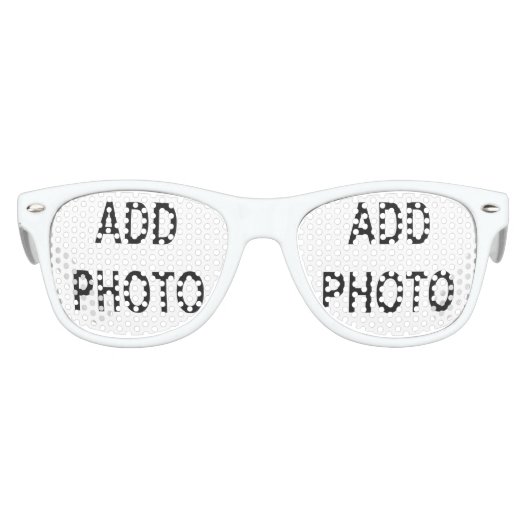 写真カスタマイズまたはアートワークに名前を追加 キッズサングラス (正面)