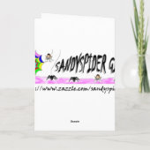 写真カスタマイズまたはアートワークに名前を追加 ノートカード (裏面)