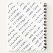 写真カスタマイズまたはアートワークに名前を追加 ノートブック (裏面)