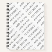 写真カスタマイズまたはアートワークに名前を追加 ノートブック (正面)