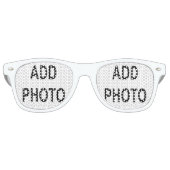 写真カスタマイズまたはアートワークに名前を追加 レトロサングラス (正面)