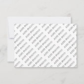 写真カスタマイズまたはアートワークに名前を追加 出欠カード (正面)