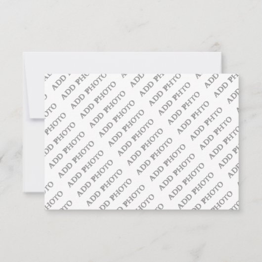 写真カスタマイズまたはアートワークに名前を追加 出欠カード (正面)