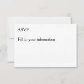 写真カスタマイズまたはアートワークに名前を追加 出欠カード (裏面)