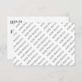 写真カスタマイズまたはアートワークに名前を追加 出欠カード (正面/裏面)