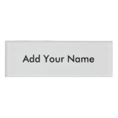 写真カスタマイズまたはアートワークに名前を追加 名札 (正面)