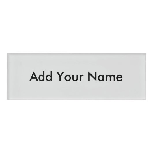 写真カスタマイズまたはアートワークに名前を追加 名札 (正面)