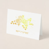 写真カスタマイズまたはアートワークに名前を追加 箔カード (正面)