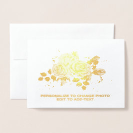 写真カスタマイズまたはアートワークに名前を追加 箔カード