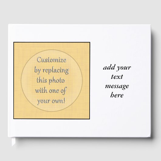 写真カスタマイズやアートを追加する ゲストブック (正面)