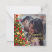 写真カスタマイズクリスマスツリー ノートカード (正面)