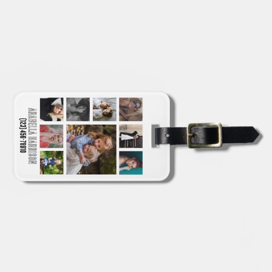 写真カスタマイズコラージュ ラゲッジタグ (正面横)