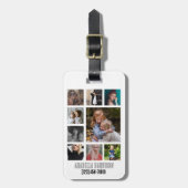 写真カスタマイズコラージュ ラゲッジタグ (正面縦)