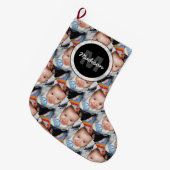 写真カスタマイズパターン ラージクリスマスストッキング (正面 (吊り時))