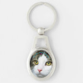 写真カスタマイズペットキャット/ドッグロス記念キーチェーン キーホルダー (正面)