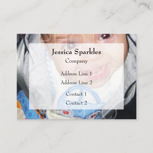 写真カスタマイズ付き名刺 名刺 (正面)