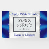 写真カスタマイズ付き誕生日バナー 横断幕 (横)