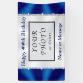 写真カスタマイズ付き誕生日バナー 横断幕 (縦)