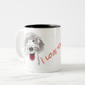 写真カスタマイズ付き ツートーンマグカップ (正面左)