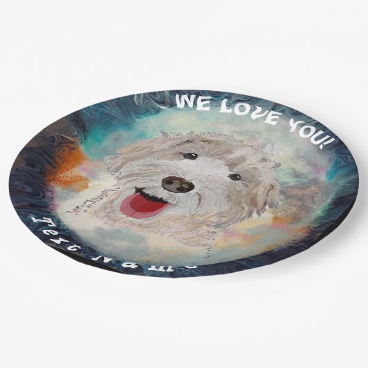 写真カスタマイズ付き ペーパープレート (アングル)