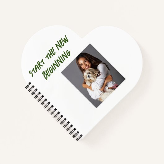 写真カスタマイズ – 新規開始 ノートブック (正面)