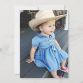 写真カスタマイズFirst Rodeo Girls第1誕生日 招待状 (裏面)