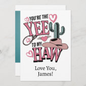 写真カスタムあなたはYew to My Haw Love Card シーズンカード (正面/裏面)