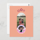 📸写真カスタムおよびメッセージカード – パーソナライズされた文字 ポストカード (正面/裏面)