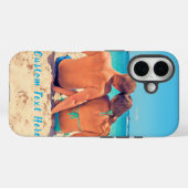 写真カスタムとお気に入りの文字iPhoneケース Case-Mate iPhoneケース (裏面 (横))